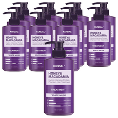 쿤달 허니 앤 마카다미아 헤어 트리트먼트 화이트머스크향, 500ml, 12개