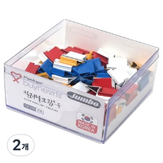 바이하츠 점보컬러날크립 심 40매용 랜덤발송, 2개, 100개입, 중
