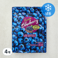 미국산 블루베리 (냉동), 4개, 1kg