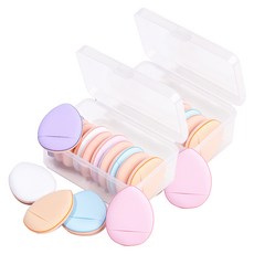 化妝海綿迷你手指粉撲 10p, 混色, 20個