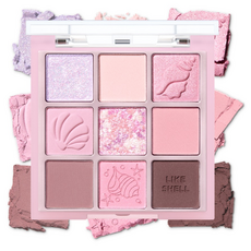 HOLIKA HOLIKA My Fave Mood Eye Palette九宮格眼影盤 8g, Shell In The Sea, 1個