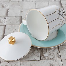 ZEN 노블 1인조 티컵세트 310ml, 혼합 색상, 1세트