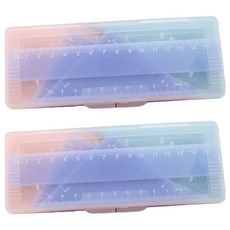 Sevenjib 粉彩三角尺量角器4件組, 紫色, 2套