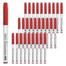 PENMAX 12角細字白板筆, 紅色, 36個