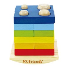 KCFriends 立體積木拼圖 適用年齡: 18個月及以上 產品材質: 實木, 1盒, 13pcs