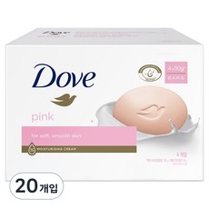 도브 핑크 뷰티 바, 90g, 20개입