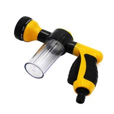 Hug me 單鍵多功能噴霧器 黃色 + 水龍頭連接配件組, 1套, Yellow