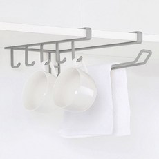 Reborn.J 廚房紙巾烹飪工具多功能掛勾, 1個, 淺灰