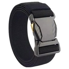 씨에스소울 초경량 아웃도어 스포츠 원터치 벨트, 블랙, 1개