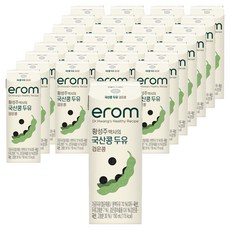 이롬 황성주 박사의 국산콩 두유 검은콩, 190ml, 96개