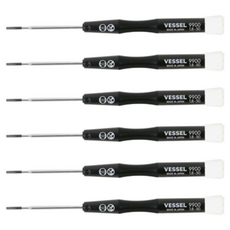 VESSEL Tools 精密一字螺絲起子 9900 1.8 x 50, 6個