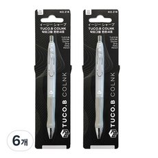 COLNK 투코비 닥터그립 편한샤프 그레이, 0.5mm, 6개