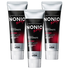 LION 獅王 NONIO 終結口氣牙膏 酷樂薄荷 口氣清新 日本產, 130g, 3條