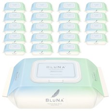 블루나 스무딩 프리미엄 아기물티슈 캡형, 70g, 72매, 20개