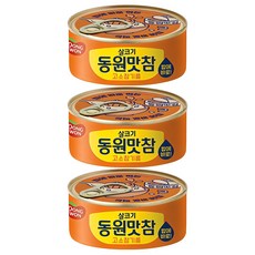 동원 살코기 맛참 고소참기름 통조림, 90g, 3개