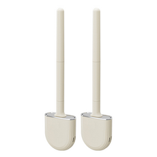 efactory Judy N 現代矽膠馬桶刷, 2個, 奶油色