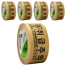 Shin Hung 牛皮紙小心輕放紙質印刷膠帶, 5個