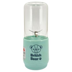 英國熊 玻璃隨身果汁機 二代 320ml, HD-X13N, 藍色