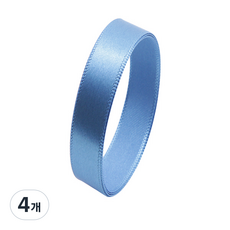 BR 공단 리본끈 10mm, H29청색, 45m, 4개