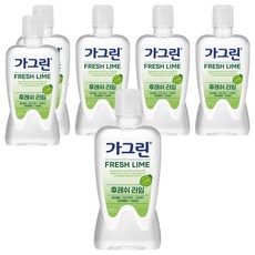 가그린 후레쉬라임 구강청결제, 380ml, 6개