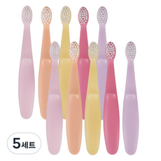 노르디코 여아용 바른칫솔 5종 x 2p, 혼합색상, 5세트