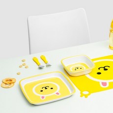 Kakao friends嬰幼兒餐具組, Muzi款, 盤子+碗