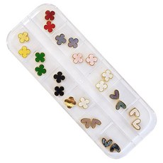 大理石美甲飾品套組 KN-P1027, 混合色, 1個