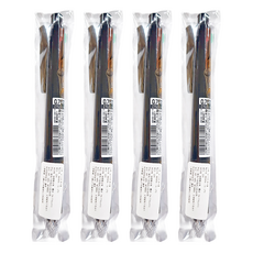 ZEBRA 斑馬牌 B4SA11 Surari multi 4 + 1 多功能真順筆, 黑色, 4支