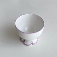 善良生活 花卉早午餐甜點碗馬克杯, 紫色, 1個