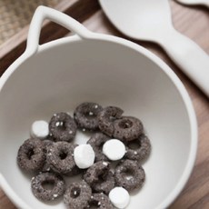 Nineware 貓咪造型迷你麥片碗, 象牙, 1個