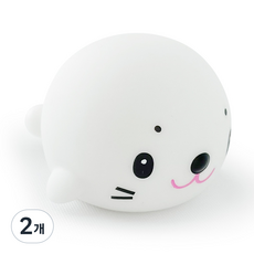 예꼬맘 LED 프렌즈 목욕놀이 완구, 물개(화이트), 2개