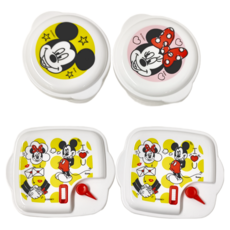 Tamahashi 加熱容器 蒸籠 米奇4入組 日本製造, 109mm, 1組