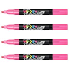 munhwA 玻璃彩繪筆 粉色, 4個, 1 種顏色