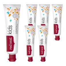 레드씰 내추럴 키즈 치약, 75g, 6개