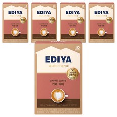 이디야커피 카페라떼, 15g, 10개입, 5개