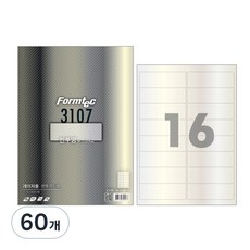 Formtec 標籤 LC-3107, 60張, 16格
