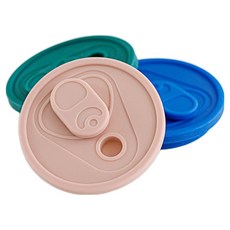 米爾 六角啤酒罐玻璃杯矽膠彩色杯蓋 (顏色隨機出貨), 3個