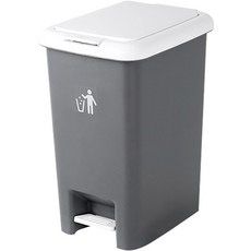 네이쳐리빙 투 웨이 빈 페달 휴지통 20L, 그레이