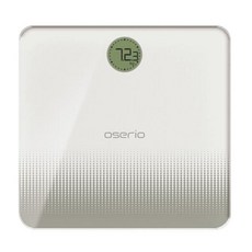 oserio 歐瑟若 智能心率體重計 300 x 290 x 25mm 1.6kg, BTG-118W, 白色, 1台
