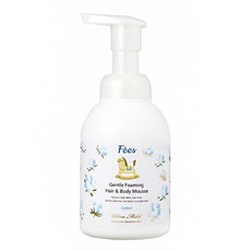 Fees BEBE 嬰兒洗髮沐浴泡泡 清新舒棉, 400ml, 1瓶