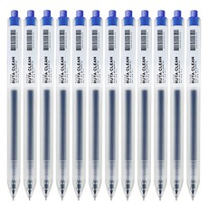 TUCO.B Rutaclean BOCAI 半透明霧面筆身中性筆 0.5mm, 12個, 藍色