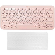 로지텍 K380 멀티 디바이스 블루투스 무선 텐키리스 키보드 + 한글 키스킨, Y-R0056(키보드)