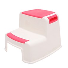 VISVIVA 雙層墊腳凳 粉色, 1個