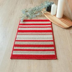 永潔 條紋墊, 紅色 + 淺棕色