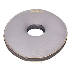 圓形甜甜圈坐墊, 1個, 灰色