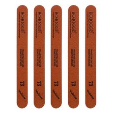 BOBOGGU 木質專業指甲銼刀 73, 混合顏色, 5個