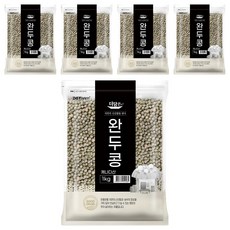 더담은 완두콩, 1kg, 5개