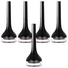 토니모리 백젤 아이라이너 롱 브러쉬, 펄브라운, 5개