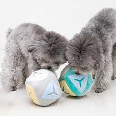 DING DONG PET 寵物嗅聞球 2件組, 灰色 + 綠色, 1套