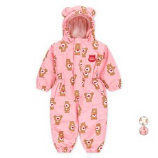 Care Bears 童款溫柔小熊印花熊耳連帽保暖連身雪衣